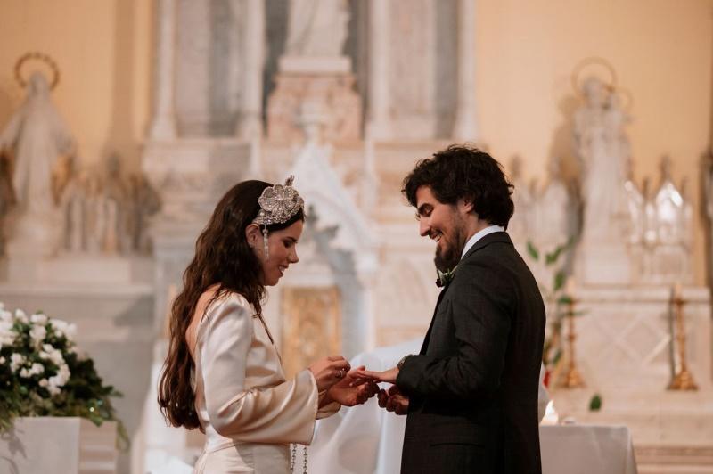 momento de los anillos en la ceremonia