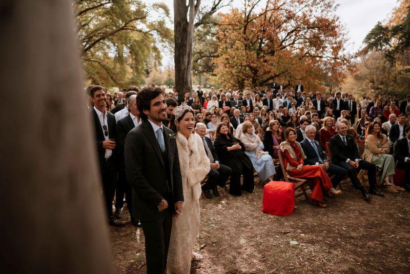 ceremonia en la laguna de la estancia