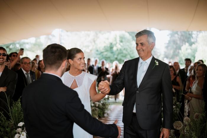 Un casamiento en un campo de polo