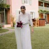 Vestidos de novia con historia: hechos con telas vintage